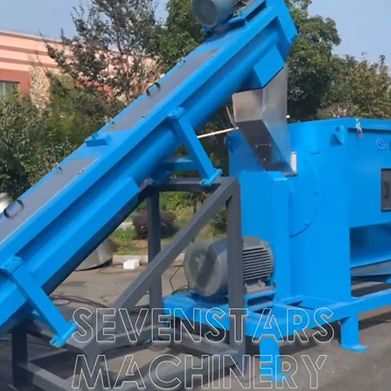 Plastic recycling line