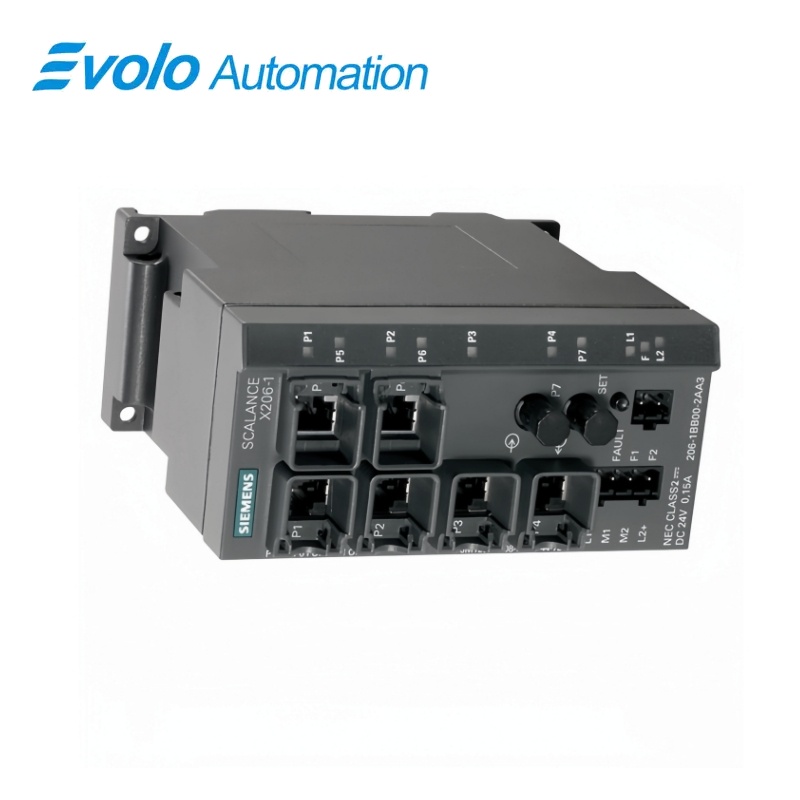 Siemens SCALANCE X206-1 spravovateľný priemyselný Ethernet prepínač 6GK5206-1BC10-2AA3