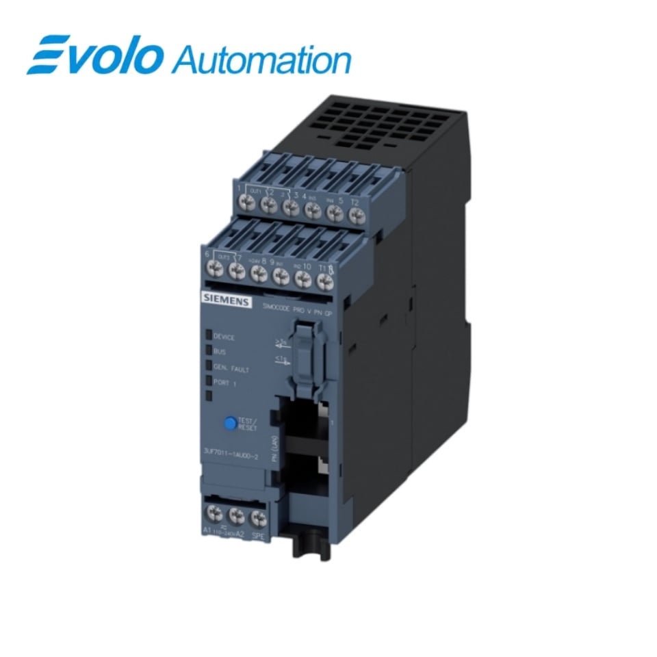 Siemens 3UF7011-1AU00-2 SIMOCODE pro V PN GP Motor İdarəetməsi Əsas Vahidi