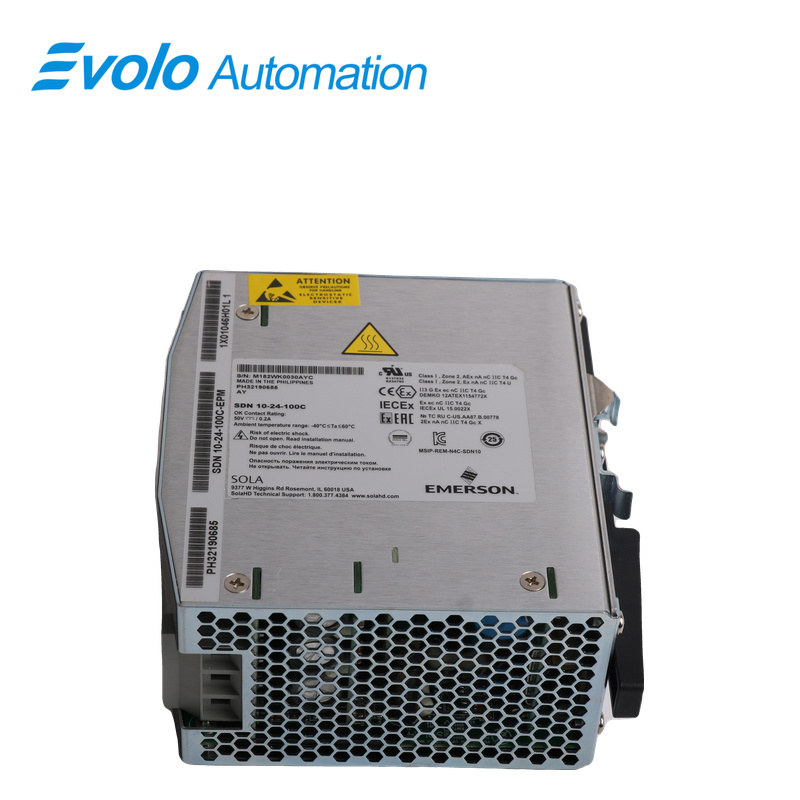 Emerson 1X01046H01L Sola 24VDC 10A DIN-Rail Power Supply