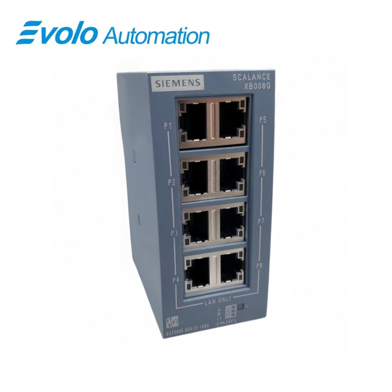Siemens 6GK5008-0GA10-1AB2 SCALANCE XB008G Unmanaged Ethernet Switch