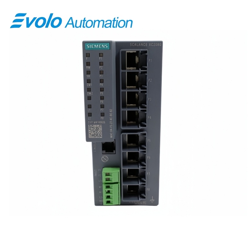 Siemens SCALANCE XC208G EtherNet/IP Managed IE Switch 6GK5208-0GA00-2TC2