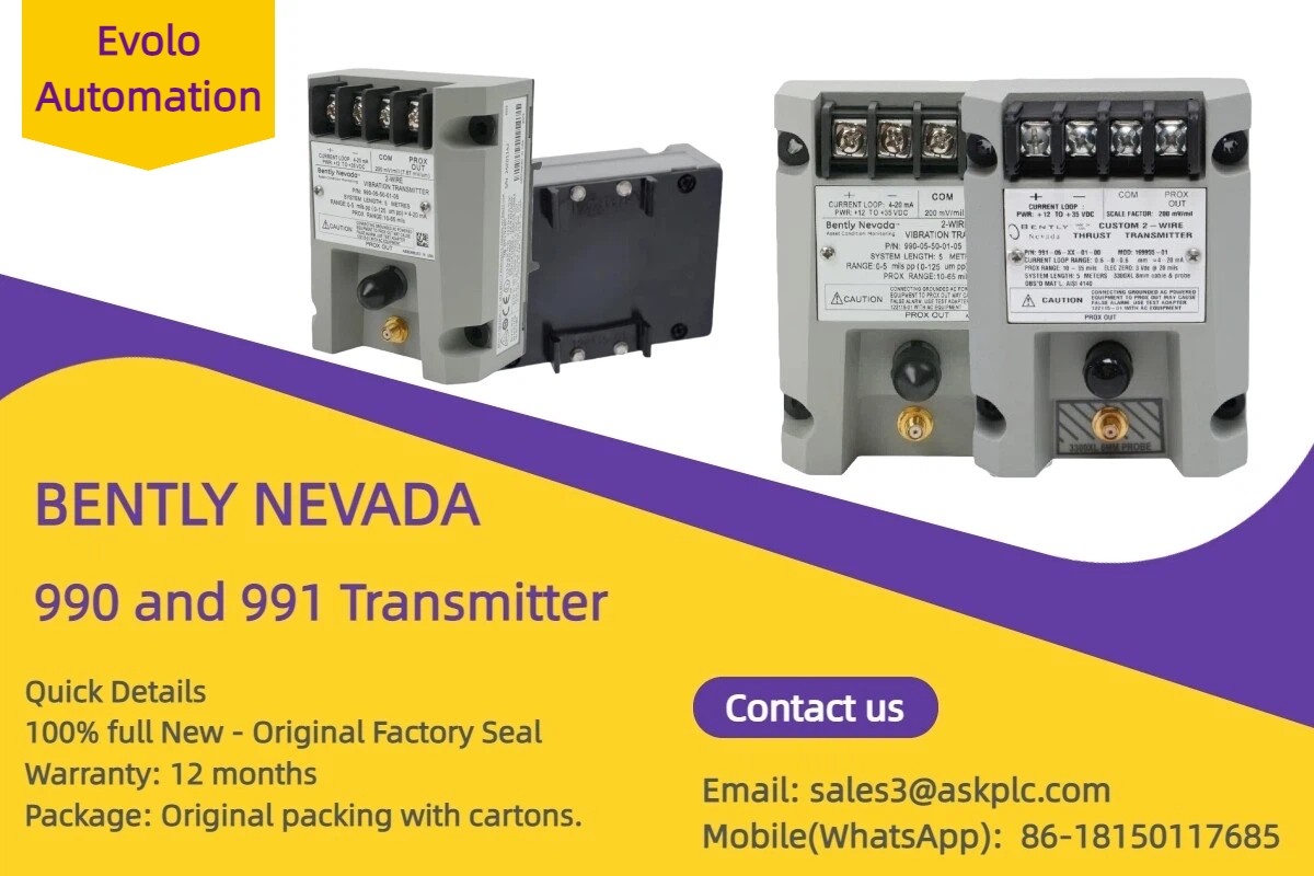 About 990 and 991 Transmitters: Compact Vibration and Thrust Monitoring for OEM Machinery