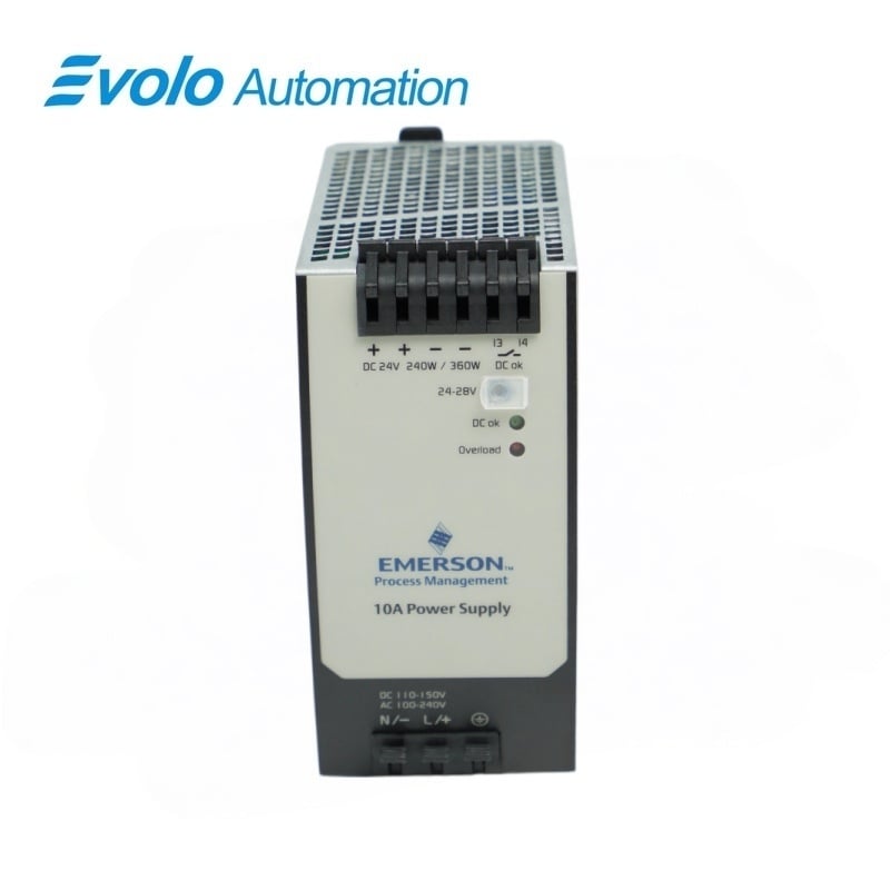 Emerson Ovation 1X00781H01L 24VDC 10A DIN-Rail Power Supply