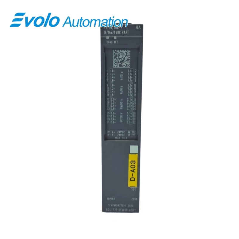 ماژول سیمنس SIMATIC ET 200SP HA AI-DI 16/DQ 16x24VDC HART ۶DL1133-6EW00-0EH1