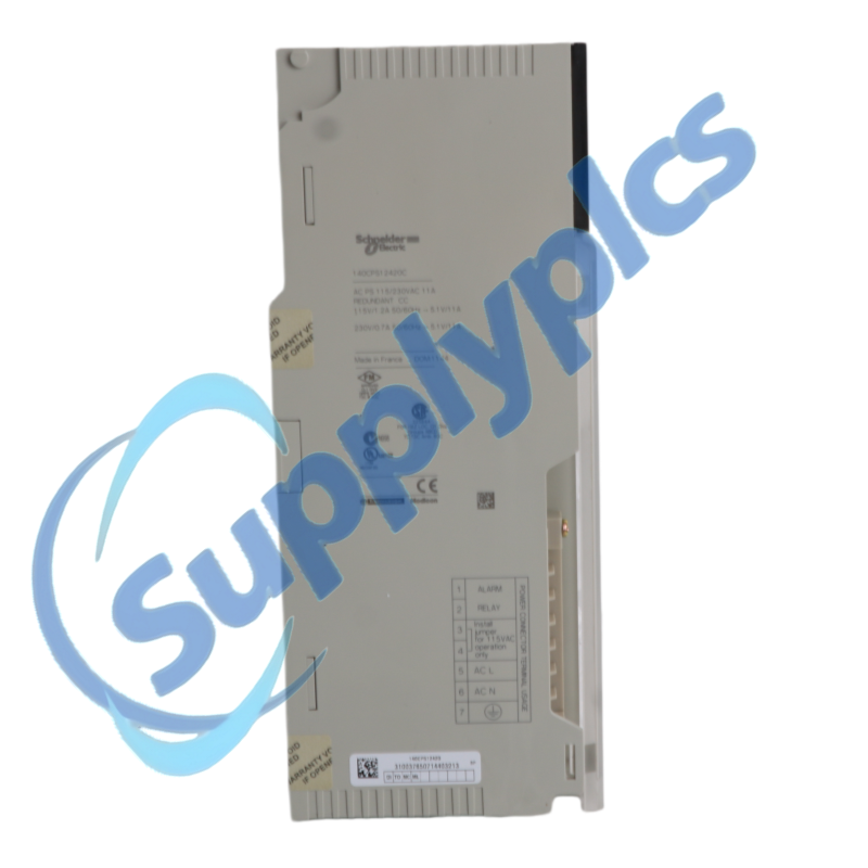 Schneider Electric 140CPS12420C Modicon Quantum Redundant Power Supply Module