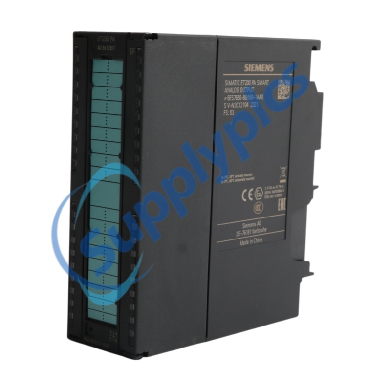 Siemens 6ES7650-8BK60-1AA0 Analog output module AO8x12Bit In stock
