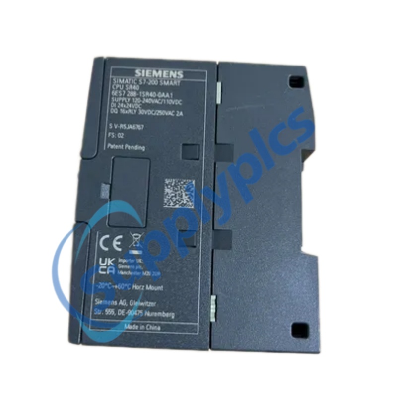 SIEMENS SIMATIC S7-200 SMART 6ES7288-1SR40-0AA1 CPU SR40 AC/DC/Relay | Original New