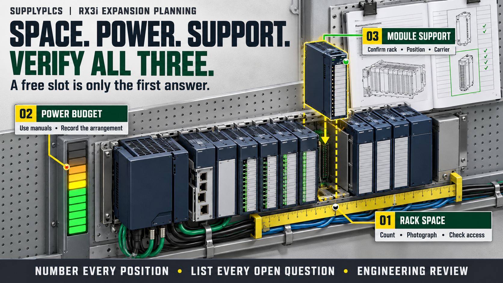 PACSystems RX3i I/O Expansion: What to Check About Rack Space, Power and Module Support