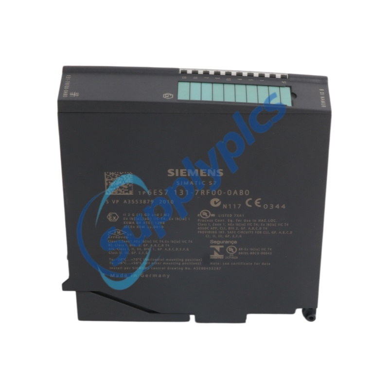Siemens 6ES7131-7RF00-0AB0 SIMATIC DP ELEKTR. UNTERMODUL FÜR ET 200ISP, 8 EINGÄNGE NAMUR, versandfertig