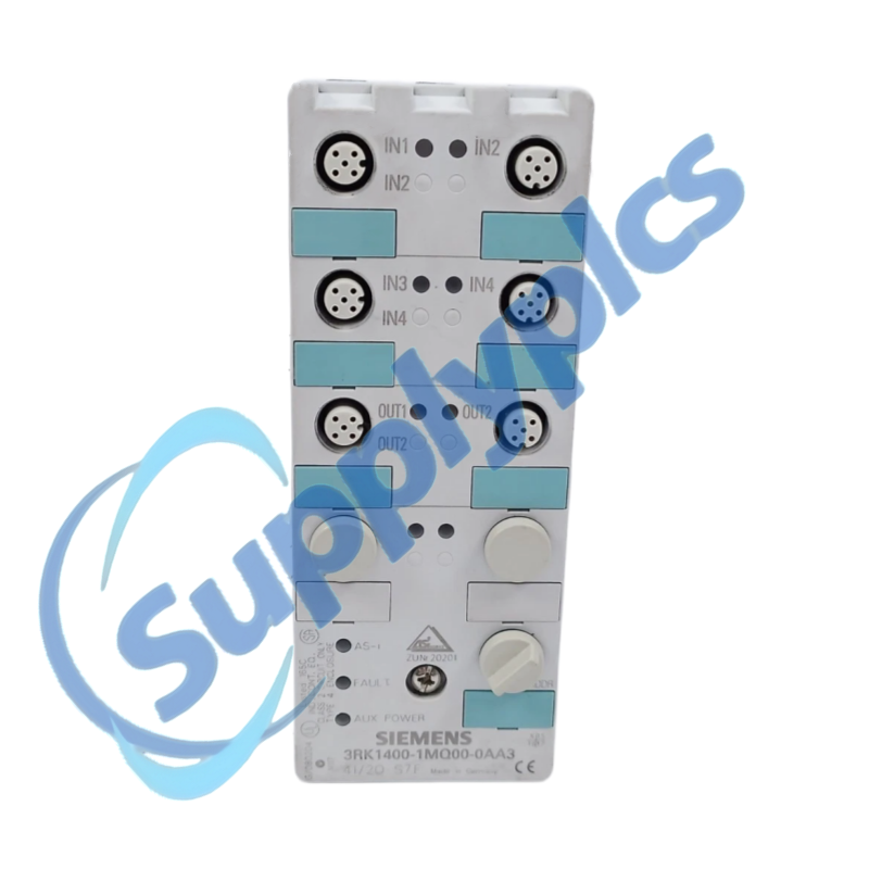 Siemens 3RK1400-1MQ00-0AA3 AS-i K60 Compact Digital I/O Module 4 DI/2 DQ 24V DC 2A IP67