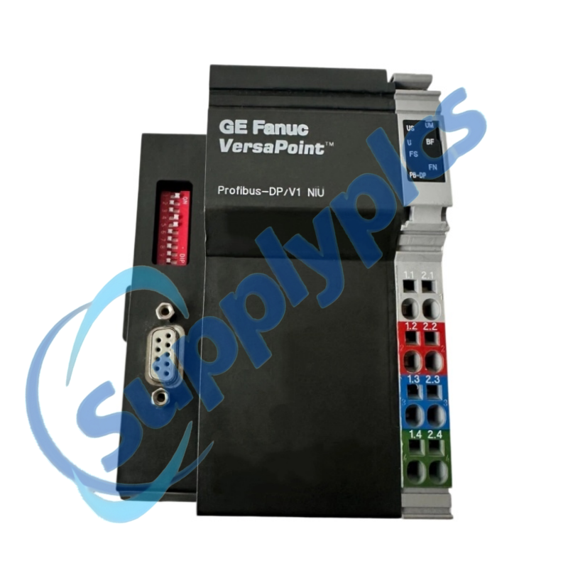 GE Fanuc IC220PBI002 VersaPoint PROFIBUS-DP Network Interface Unit 24VDC