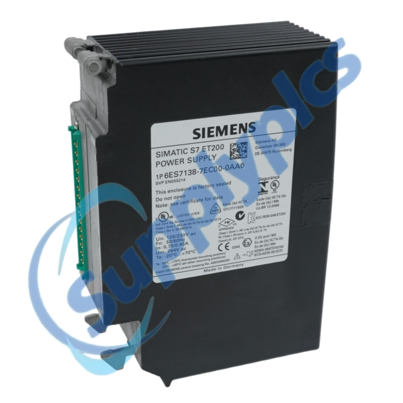Siemens 6ES7138-7EC00-0AA0 SIMATIC ET 200iSP AC Power Supply Module