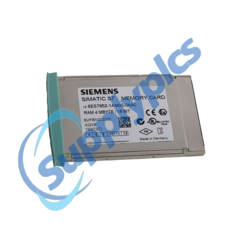 Siemens 6ES7952-1AM00-0AA0 SIMATIC S7-400 MC 952 RAM Memory Card