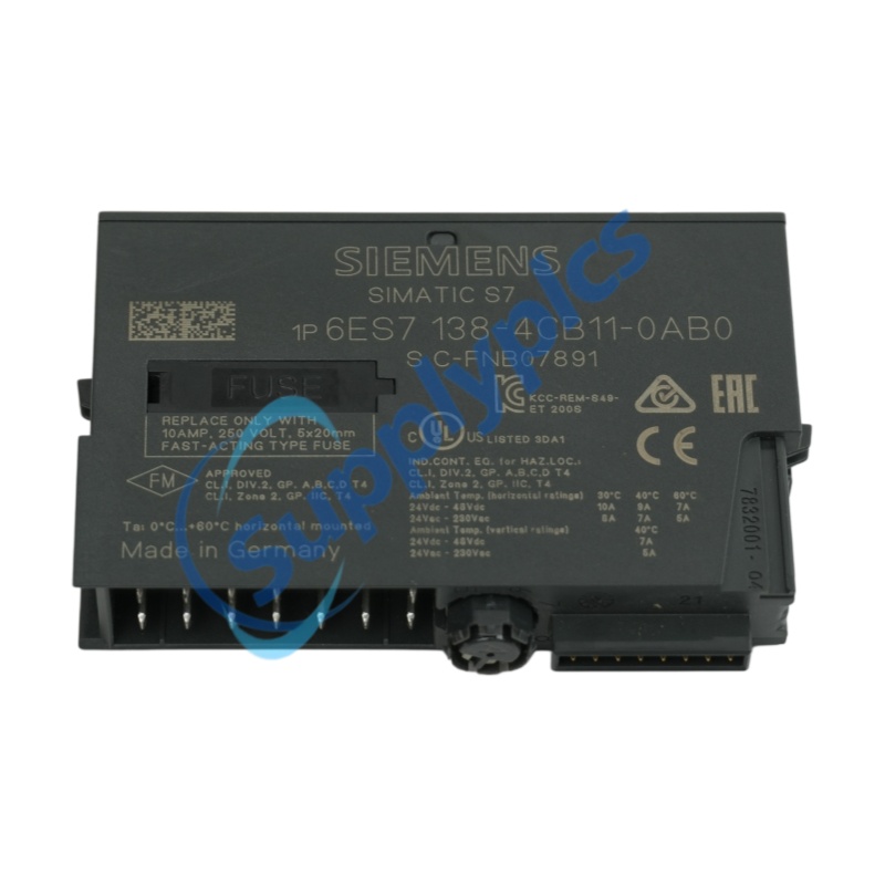 Módulo de alimentación Siemens 6ES7138-4CB11-0AB0 PM-E para ET200S, en stock