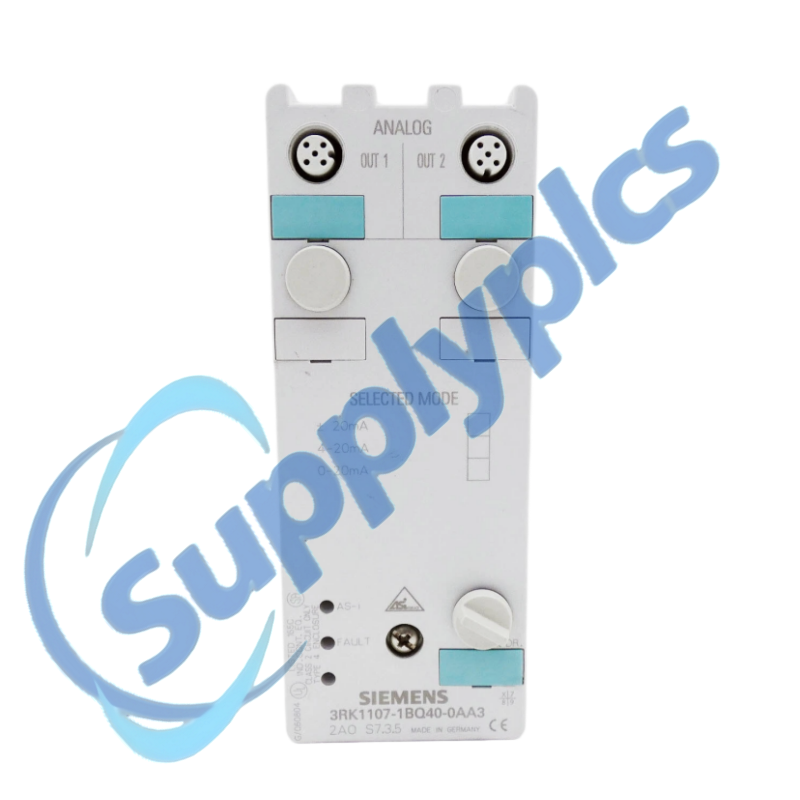 Sortie analogique AS-Interface Siemens 3RK1107-1BQ40-0AA3