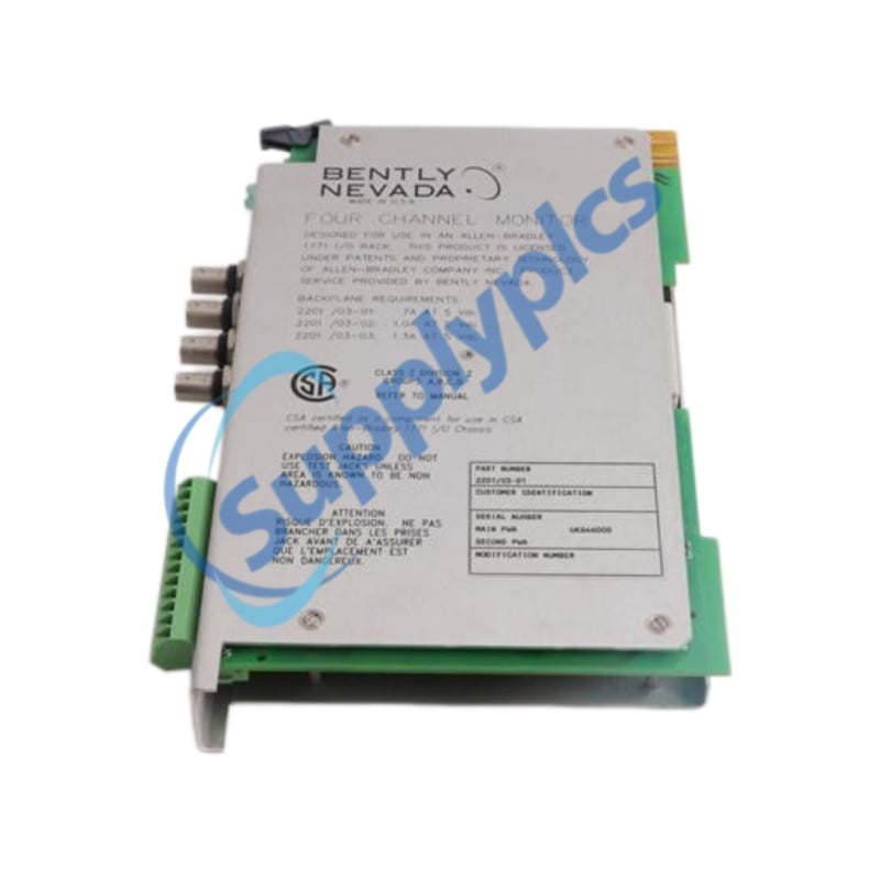 Bently Nevada 2201/03-01 Four Channel Monitor Original new