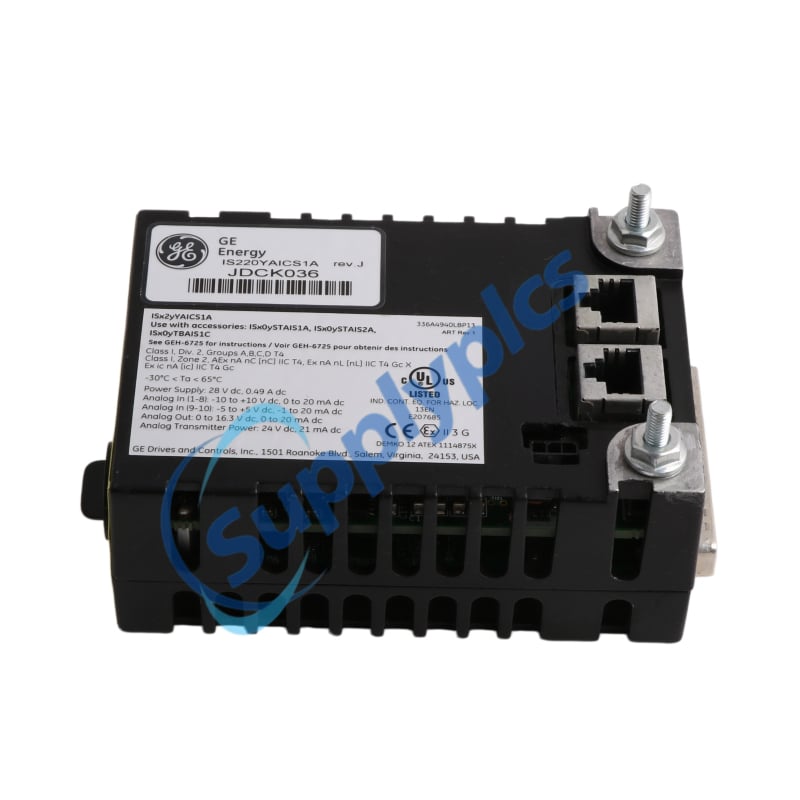 ماژول ایمنی آنالوگ ورودی/خروجی سیستم GE Mark VIeS، IS220YAICS1A، موجود در انبار