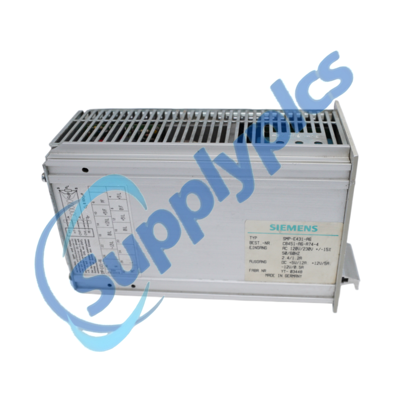 Siemens SMP-E431-A6 SICOMP SMP16 Power Supply Unit