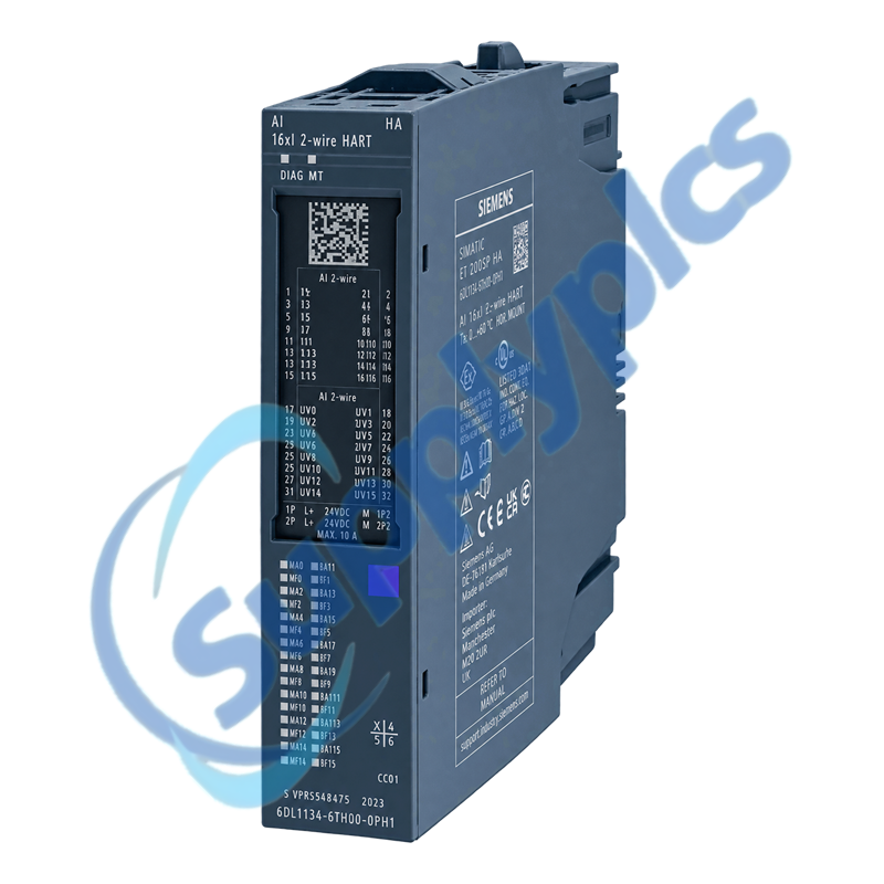 Siemens 6DL1134-6TH00-0PH1 ET 200SP HA AI 16×I 2-Wire HART Module
