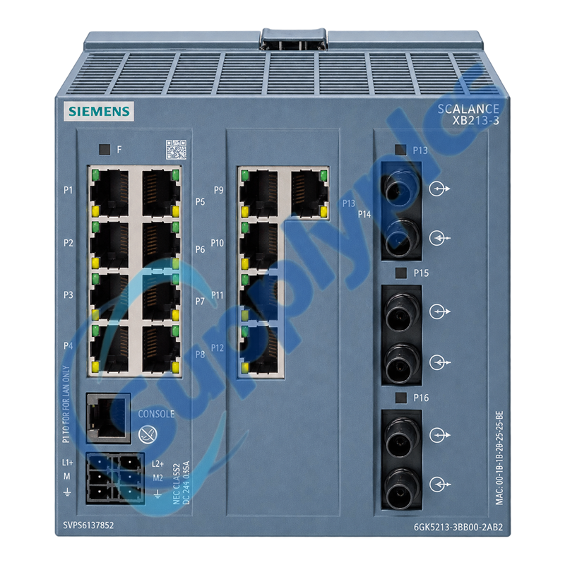 Siemens 6GK5213-3BB00-2AB2 SCALANCE XB213-3 Managed Ethernet Switch
