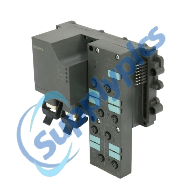 وحدة أساسية من شركة سيمنز، الموديل 6ES7141-1BF40-0AB0، من سلسلة ET 200X BM141/ECOFAST، تحتوي على ٨ مدخلات رقمية بجهد ٢٤ فولت تيار مستمر