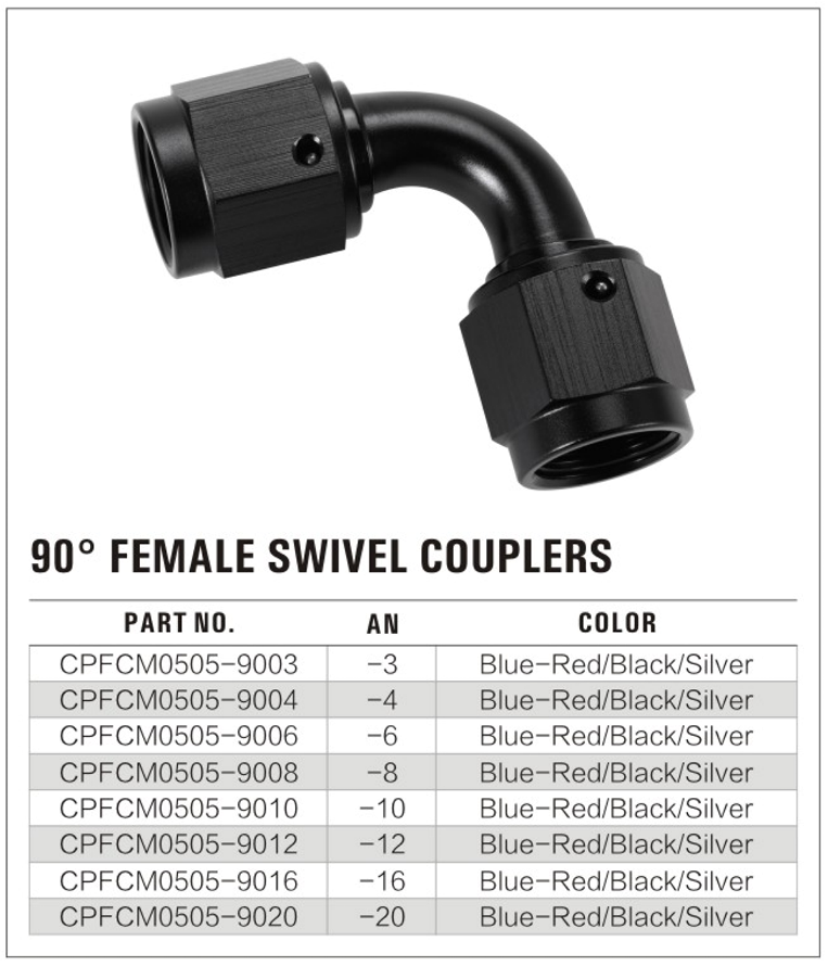 90° Female AN Swivel Fitting manufacture