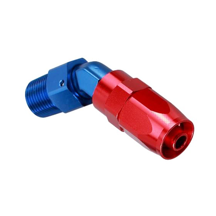 45° NPT نهاية خرطوم الدوران