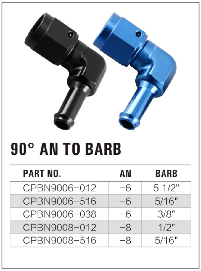 90° Male NPT to Barb Fitting factory