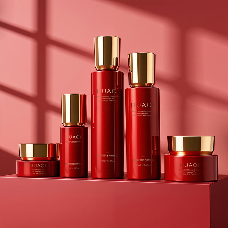 Luxury Empty Glass Skincare Bottle Set for Premium Cosmetic Packaging