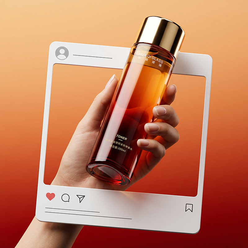 Hot Sales 200ml Recyclable Silk Screen Lotion Toner Bottle