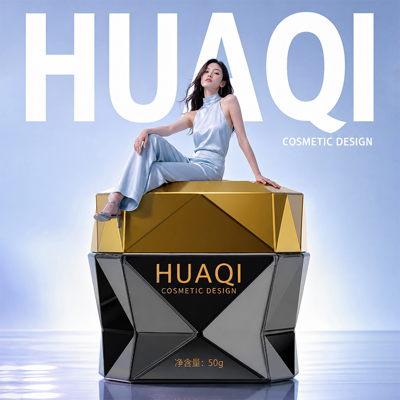 Premium Irregular Shape Glass Bottle Set  for Lotion Cream Essence