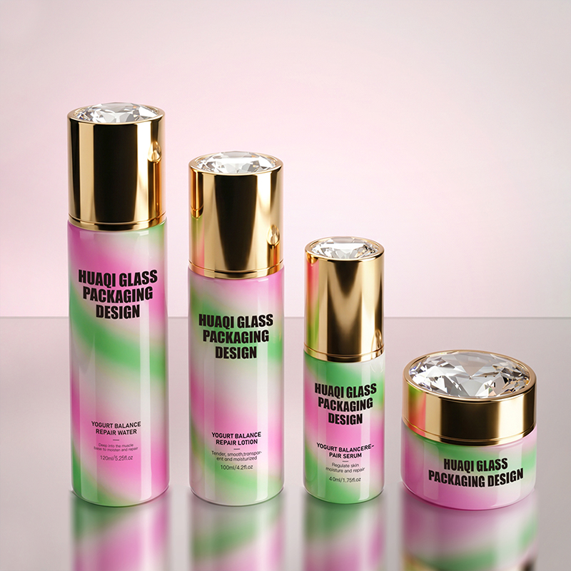 Premium Shimmer Craft Glass Bottle for Skin Care Products