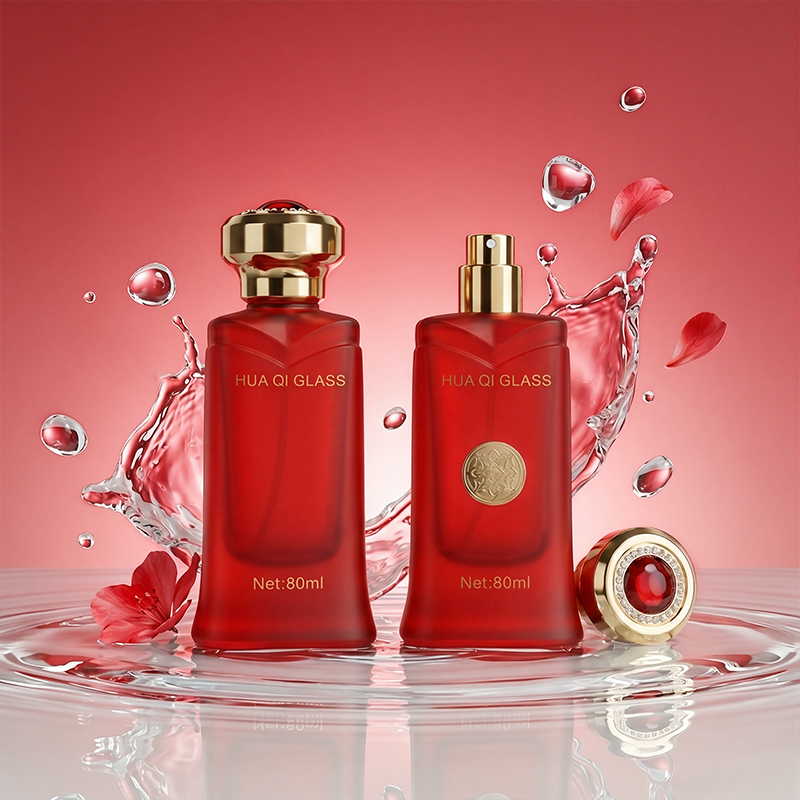 Irregular Shape Glass Perfume Bottle 30ml 50ml 100ml Unique Design Empty Refillable Fragrance Bottle