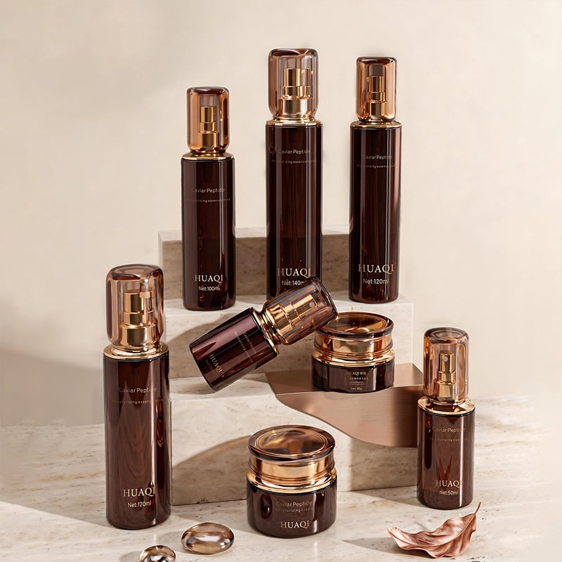Premium Electroplated Glass Bottle for Serum and Lotion