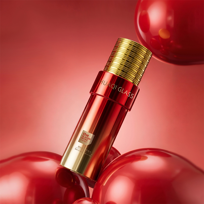 New Arrival Designer Style Luxury Glass Skincare Bottle Set for Skincare Serums Lotions