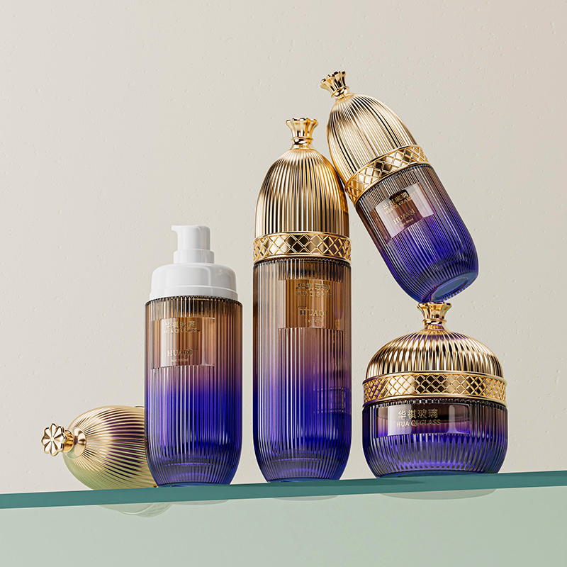 Custom Glass Skincare Set for Cosmetics
