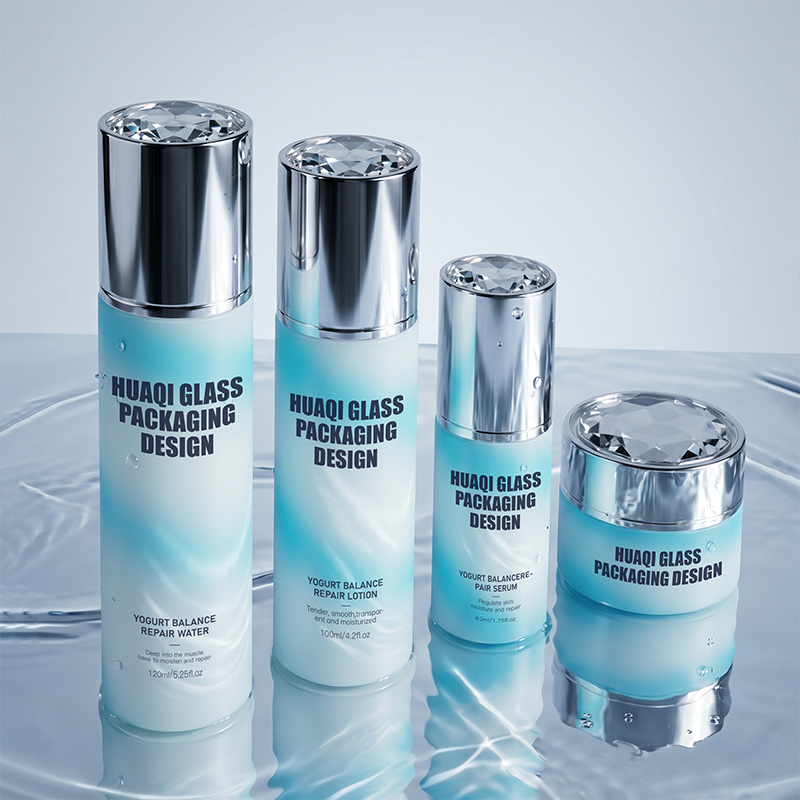 Premium Shimmer Craft Glass Bottle for Skin Care Products