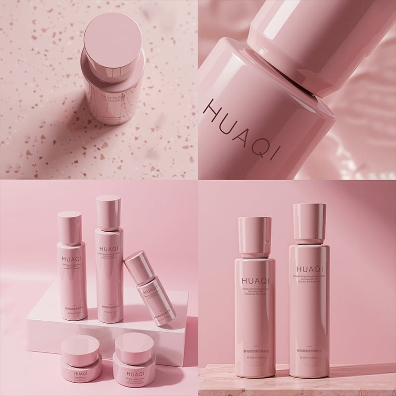 Luxury Empty Glass Skincare Bottle Set for Premium Cosmetic Packaging
