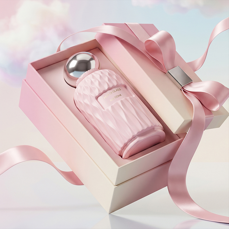 Matte Black Glass Perfume Bottle Empty Refillable Fragrance Spray Container