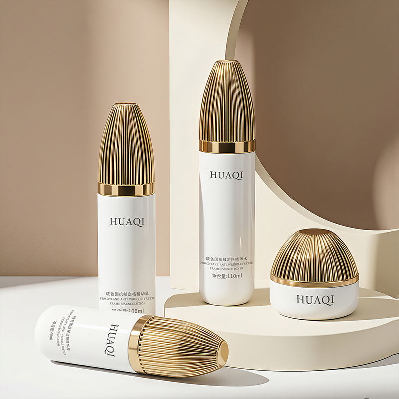 Factory Direct Luxury Electroplated Glass Skincare Bottle