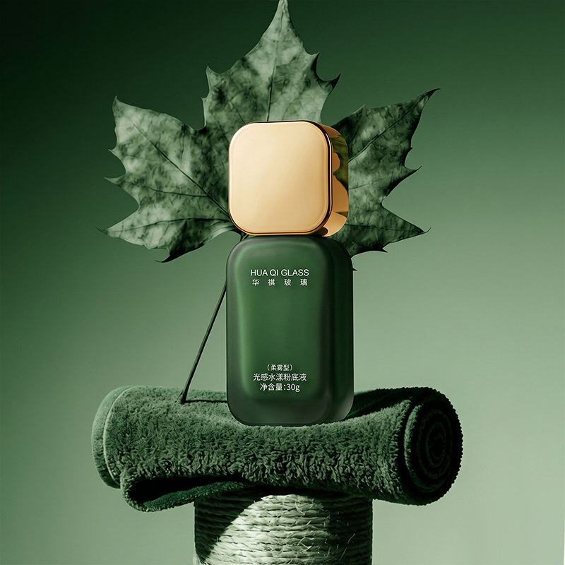 Glass Liquid Foundation Bottle Elegant 30g