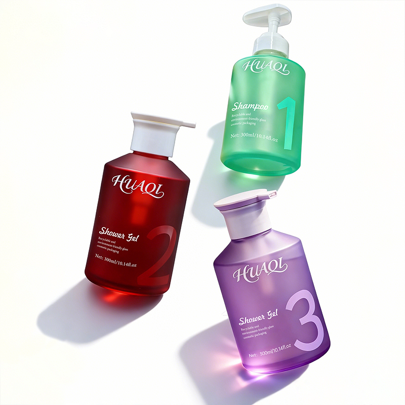 Colored Personal Care Glass Bottle