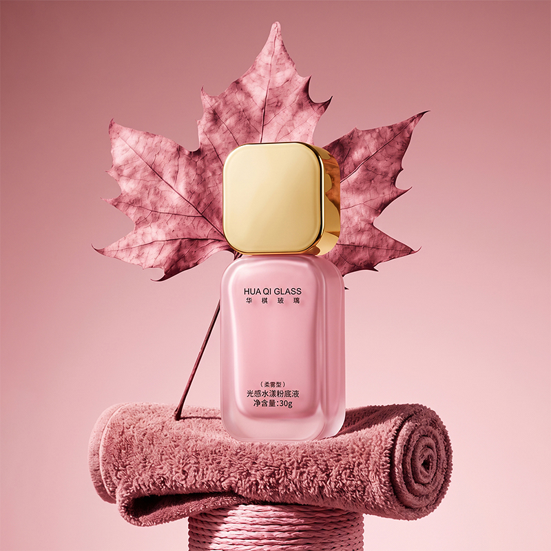 Glass Liquid Foundation Bottle Elegant 30g