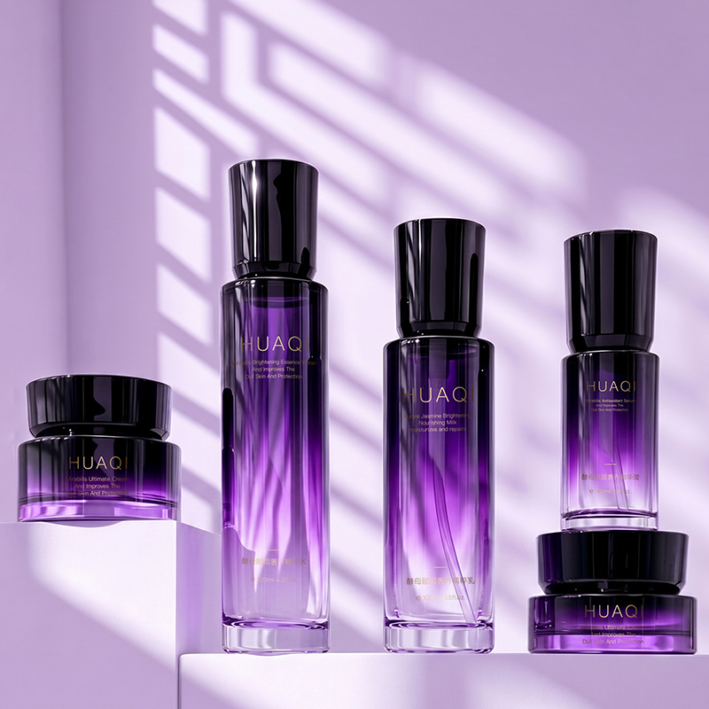 New Arrival Luxury Empty Glass Skincare Bottle Set
