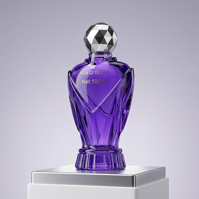Irregular Shape Glass Perfume Bottle 30ml 50ml 100ml Unique Design Empty Refillable Fragrance Bottle