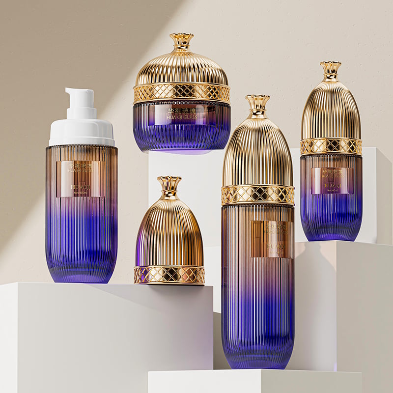 Custom Glass Skincare Set for Cosmetics