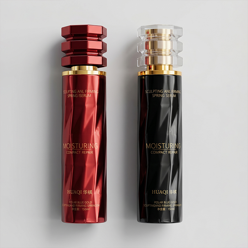 Empty Matte Colors Glass Cosmetic Bottle for Skincare Packaging
