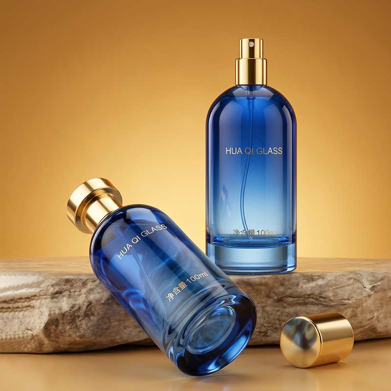Frosted & Printed Glass Perfume Bottle OEM Custom Perfume Packaging
