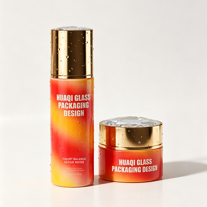 Premium Shimmer Craft Glass Bottle for Skin Care Products